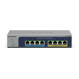 Netgear MS108EUP Gestito L2/L3 2.5G Ethernet (100/1000/2500) Supporto Power over Ethernet (PoE) Grigio, Interruttore grigio, Gestito, L2/L3, 2.5G Ethernet (100/1000/2500), Full duplex, Supporto Power over Ethernet (PoE)