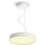 Philips Hue Lampada a sospensione Enrave, Luce LED bianco, Philips Hue White ambiance Lampada a sospensione Enrave, Luce a sospensione intelligente, Bluetooth/Zigbee, Bianco, LED, Metallo, Lampadina/e non sostituibile/i
