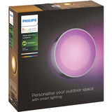 Philips Hue White & Color Ambiance Daylo Applique da esterno, Luce LED argento, Philips Hue White and Color ambiance Lampada a parete da esterno Daylo, Illuminazione da parete da esterno, Bluetooth/Zigbee, Acciaio inox, LED, Acciaio inox, Lampadina/e non sostituibile/i