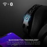 Turtle Beach Stealth 600 Nero PC Cuffie da Gioco Wireless con 80 ore Batteria, Altoparlanti da 50mm e Bluetooth per PC, PS5 e PS4, Cuffia da gioco Nero, Altoparlanti da 50mm e Bluetooth per PC, PS5 e PS4, Wireless, Gaming, 20 - 20000 Hz, Auricolare, Nero