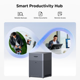 UGREEN DH4300 Plus NAS Mini Tower 8 GB LPPDDR4X UGOS Pro Grigio Nero, NAS, Mini Tower, 8 GB, LPPDDR4X, UGOS Pro, Grigio