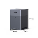 UGREEN DH4300 Plus NAS Mini Tower 8 GB LPPDDR4X UGOS Pro Grigio Nero, NAS, Mini Tower, 8 GB, LPPDDR4X, UGOS Pro, Grigio