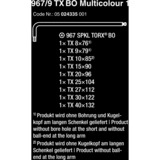 Wera 967/9 TX BO Multicolour 1 set di chiavi a brugola, 9 pezzi, Cacciavite 