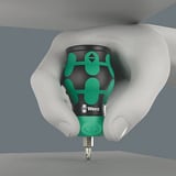 Wera Kraftform Kompakt Stubby Magazin RA 4, Set di bit Nero/Verde