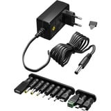 goobay Alimentatore universale 3 - 12V, 27 Watt, Alimentazione elettrica Nero