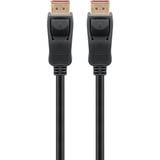 goobay Cavo DisplayPort 2.1, certificato, 16K @ 60Hz, 80 Gbit/s Nero