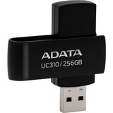 ADATA UC310 unità flash USB 128 GB USB tipo A 3.2 Gen 1 (3.1 Gen 1) Nero, Chiavetta USB Nero, 128 GB, USB tipo A, 3.2 Gen 1 (3.1 Gen 1), 100 MB/s, Girevole, Nero