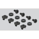 DeLOCK 66550 porta accessori Pannello di gestione del cavo, Instradamento dei cavi Nero, Pannello di gestione del cavo, Nero, Metallo, 1U, 48,3 cm (19"), 70 mm
