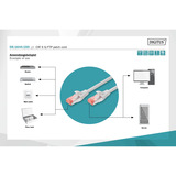 Digitus Cavo patch CAT 6 S/FTP 15m grigio