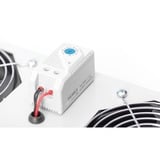 Digitus Unità di ventilazione sul soffitto per alloggiamenti a parete da 483 mm (19"), Modulo fan grigio, Grigio, 2 ventola(e), 276 m³/h, Turchia, 2 kg, 380 mm