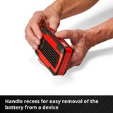 EINHELL Batteria Power-X-Change Plus 18 Volt 4,0 Ah rosso/Nero