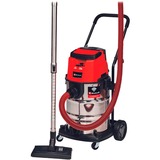EINHELL Professional TP-VC 36/30 S Auto - Solo, 36Volt (2x18V), Aspira bagnato / asciutto rosso/in acciaio inox
