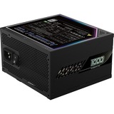 GIGABYTE AORUS ELITE P1000W ICE Alimentatore - PCIe 5.0, 80 PLUS Platinum, Design completamente modulare, Ventola da 120 mm, Compatibile con ATX 3.0, Spina EU, Alimentatore PC Nero, 80 PLUS Platinum, Design completamente modulare, Ventola da 120 mm, Compatibile con ATX 3.0, Spina EU, 1000 W, 100 - 240 V, 50/60 Hz, 15 - 6.5 A, Attivo, 125 W