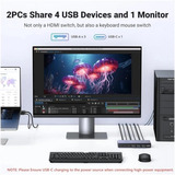 UGREEN CM692 HDMI KVM Switch 2 In 1 Out, Switch KVM 