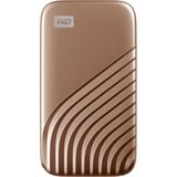 WD My Passport 1000 GB Oro, Disco a stato solido oro, 1000 GB, USB tipo-C, 3.2 Gen 2 (3.1 Gen 2), 1050 MB/s, Protezione della password, Oro