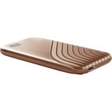 WD My Passport 1000 GB Oro, Disco a stato solido oro, 1000 GB, USB tipo-C, 3.2 Gen 2 (3.1 Gen 2), 1050 MB/s, Protezione della password, Oro