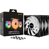be quiet! LIGHT WINGS LX 140mm PWM High Speed 3-Pack Black Case per computer Ventilatore 14 cm Nero 3 pz, Ventola Nero, Ventilatore, 14 cm, 1800 Giri/min, 127,9 m³/h, Nero