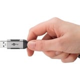 goobay Cavo adattatore Ethernet USB-A 3.2 Gen1 > RJ-45, Slim Nero/grigio