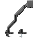 goobay Supporto per monitor singolo gaming con molla a gas, Base per monitor Nero