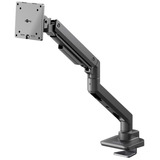 goobay Supporto per monitor singolo gaming con molla a gas, Base per monitor Nero