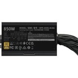 Cooler Master MWE 850 V3 Black, Alimentatore PC Nero