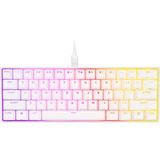 Corsair CH-9194114-DE - Tastatur tastiera USB Tedesco Bianco, Tastiera da gioco bianco, 60%, USB, Interruttore a chiave meccanica, LED RGB, Bianco