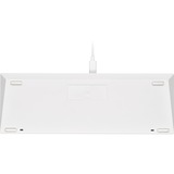 Corsair CH-9194114-DE - Tastatur tastiera USB Tedesco Bianco, Tastiera da gioco bianco, 60%, USB, Interruttore a chiave meccanica, LED RGB, Bianco