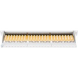 Digitus Pannello Patch Classe E, CAT 6, Patch Panel grigio chiaro, CAT 6, RJ-45, Cat6, Grigio, Montaggio a rack, 1U, LSA, Vendita al dettaglio