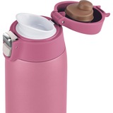 Emsa Light Mug 400 ml Rosa, Tazza termica rosa, Rosa, Acciaio inox, Polipropilene (PP), 400 ml, 6,6 cm, 196 mm