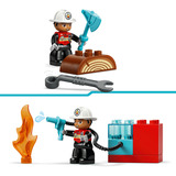 LEGO DUPLO Town Camion dei pompieri con tubo e pompiere, Giochi di costruzione Gioco Didattico per la Motricità Fine con Camion e Personaggio per 2+, Set da costruzione, 2 anno/i, Plastica, 28 pz, 622 g