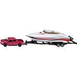 SIKU Ford F150 with motorboat Set di modelli di auto Preassemblato 1:50, Veicolo modello Set di modelli di auto, Preassemblato, 1:50, Qualsiasi tipo, Metallo, Plastica, Multicolore