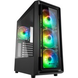 Sharkoon TK4 RGB Midi Tower Nero, Chassis Tower Nero, Midi Tower, PC, Nero, ATX, micro ATX, Mini-ITX, Multi, Ventole