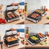 Tefal OptiGrill 4in1 GC774D Griglia di contatto, Come contattare con grill accaio, Acciaio inox, Metallo, Rettangolare, Pulsanti, 600 cm², 30 x 20 mm