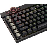 Corsair K100 RGB Mechanical Gaming tastiera USB QWERTZ Tedesco Nero, Tastiera da gioco Nero, Full-size (100%), USB, Interruttore a chiave meccanica, QWERTZ, LED RGB, Nero