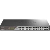 D-Link DSS-200G-28MP switch di rete Gestito L2 Gigabit Ethernet (10/100/1000) Supporto Power over Ethernet (PoE) 1U Grigio, Interruttore Gestito, L2, Gigabit Ethernet (10/100/1000), Full duplex, Supporto Power over Ethernet (PoE), 1U