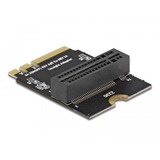DeLOCK Adattatore M.2 Key A+E spina a slot Key M angolato con supporto, Scheda di interfaccia 