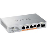 Zyxel XMG-105HP Non gestito 2.5G Ethernet (100/1000/2500) Supporto Power over Ethernet (PoE) Argento, Interruttore Non gestito, 2.5G Ethernet (100/1000/2500), Supporto Power over Ethernet (PoE)