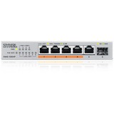 Zyxel XMG-105HP Non gestito 2.5G Ethernet (100/1000/2500) Supporto Power over Ethernet (PoE) Argento, Interruttore Non gestito, 2.5G Ethernet (100/1000/2500), Supporto Power over Ethernet (PoE)