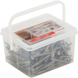 fischer Scatola viti per terrazza 5x60 testa svasata TX, Vite accaio