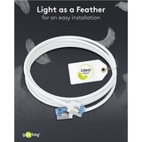 goobay Cavo patch ultraflessibile Cat.6a slim, U/FTP bianco