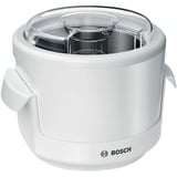 Bosch MUZS2EB macchina per gelato 0,55 L Bianco, Gelatiera bianco, 0,55 L, 1 ciotole, Bianco, 30 min, 180 mm, 180 mm