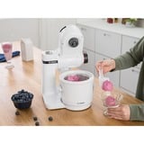Bosch MUZS2EB macchina per gelato 0,55 L Bianco, Gelatiera bianco, 0,55 L, 1 ciotole, Bianco, 30 min, 180 mm, 180 mm
