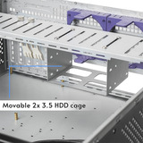 Chieftec UNC-409S-AIO-OP, Chassis server rack Nero, Supporto, Server, Nero, ATX, EATX, Mini-ITX, SSI CEB, SSI EEB, SGCC, 4U