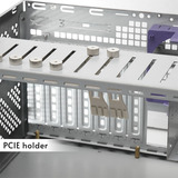Chieftec UNC-409S-AIO-OP, Chassis server rack Nero, Supporto, Server, Nero, ATX, EATX, Mini-ITX, SSI CEB, SSI EEB, SGCC, 4U