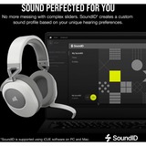 Corsair HS65 Wireless, Cuffia da gioco bianco
