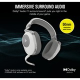 Corsair HS65 Wireless, Cuffia da gioco bianco