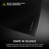 Corsair MM Glass, Gioco mouse pad Nero