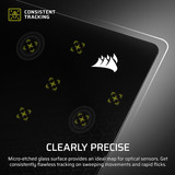 Corsair MM Glass, Gioco mouse pad Nero