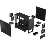 Fractal Design Pop Silent Tower Nero, Chassis Tower Nero, Tower, PC, Nero, ATX, micro ATX, Mini-ITX, Acciaio, 17 cm