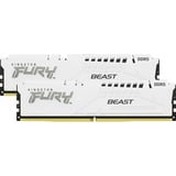 Kingston FURY FURY Beast 64 GB 6000 MT/s DDR5 CL36 DIMM (Kit da 2) White EXPO, Memoria bianco, 64 GB, 2 x 32 GB, DDR5, 288-pin DIMM